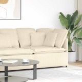 VidaXL Modul de colț pentru canapea modulară cu perne, crem, 100 cm