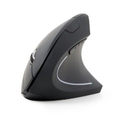 MOUSE GEMBIRD, PC sau NB, wireless, 2.4GHz, optic, 1600 dpi, butoane/scroll 6/1, ergonomic, negru, &quot;MUSW-ERGO-01&quot; (timbru verde 0.18 lei)