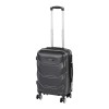 Valiză de cabină Leziter TraveLux Max, 50x40x20 cm, Carcasă rigidă ABS, Roți detașabile, Cod numeric, Negru