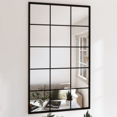 Oglinda de perete, negru, 100x60 cm, metal GartenMobel Dekor