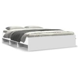 Cumpara ieftin Cadru de pat fara saltea, alb, 160x200 cm, lemn de prelucrare