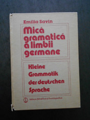 EMILIA SAVIN - MICA GRAMATICA A LIMBII GERMANE {1985} foto