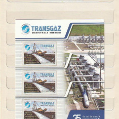 TRANSGAZ 35 DE ANI SERIE + BLOC DE 3 TIMBRE ( LP 1848 + LP 1848 a ) 2009