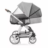 Plasa insecte pentru carucior bebelusi, cu parasolar, gri, Reer