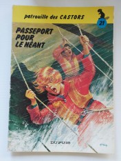 BD: La patrouille des Castors nr 21, Passeport pour ..., benzi desenate franceza