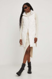 Cumpara ieftin Answear Lab vesta femei, culoarea alb, de iarna