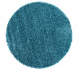 Cumpara ieftin Covor Rotund Camera Copii Kolibri 11000-140, Marime 80 x 80 cm, Albastru, Inaltime Fir 9 mm, Antialergic, Polipropilena, Gradinita, Cresa, Loc de Joac