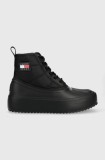 Tommy Jeans cizme de iarna Tommy Jeans Fashion Boot, culoarea negru