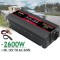 Invertor 12v 220v 2600w Unda modificata cu Display, 1 Iesire AC Protectie Scurtcircuit 2 USB, Adaptor Auto Inclus - 12V