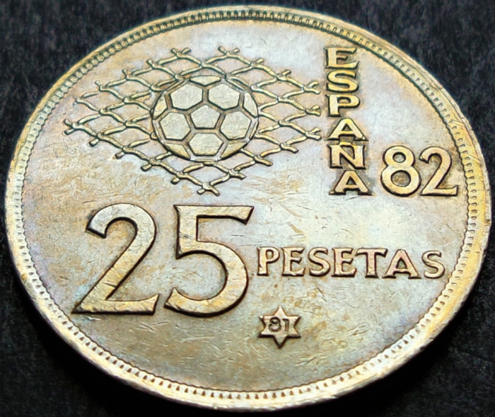 Moneda 25 PESETAS - SPANIA, anul 1980 * cod 1401