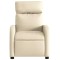 Fotoliu rabatabil, crem, material textil - 6