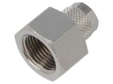 Conector &icirc;nşurubat PNEUMAT 6mm alamă nichelată filetate max 15bar cod 1030 8/6-3/8