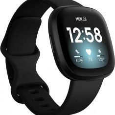 Ceas inteligent Versa 3 Health & Fitness cu GPS, SmartWatch, ritm cardiac 24/7,