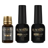 Set Nail Prep, Ultra Bonder, Fiber Base with Vitamins, LUXORISE 15ml