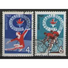 URSS 1965 - Școala a 9-a Uniune Spartakiada, serie stampilata