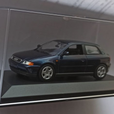 Macheta Audi A3 (8L) 1996 albastru - Minichamps 1/43