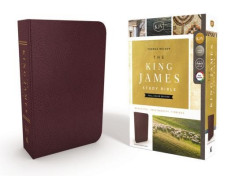 The King James Study Bible, Bonded Leather, Burgundy, Full-Color Edition foto