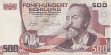 AUSTRIA 500 SCHILLING 1985 XF