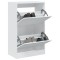 Gossi pantofar, alb, 60x34x96,5 cm, lemn compozit