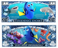 !!! SUA = FANTASY NOTE (TJ6) = DESENE ANIMATE : FINDING DORY - 2017 - UNC foto