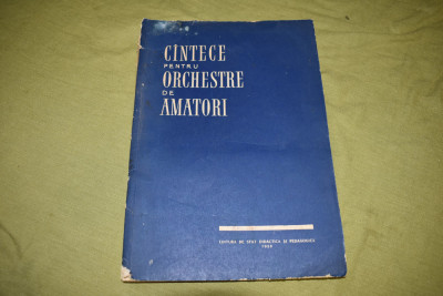 Cantece pentru orchestre de amatori (cintece, 1959) foto
