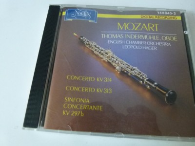 Mozart- concerte pt. oboi, Leopold Hager, cd foto