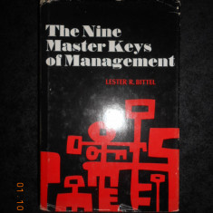 LESTER R. BITTEL - THE NINE MASTER KEYS OF MANAGEMENT (1972, editie cartonata)