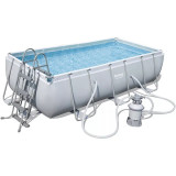 Piscina Cadru Metalic Bestway Power Steel Dreptunghiulara, 412 x 201 x 122 cm