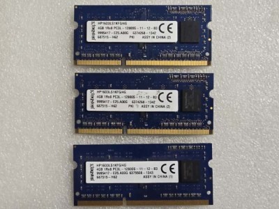Memorie RAM laptop Kingston 4GB DDR3 1600MHz 1.35V Low Voltage foto