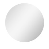 Kleankin Oglinda de Baie Rotunda cu Lumina LED in 3 Culori si intrerupatoare Touch, &Oslash;70x3.5 cm, Transparent | Aosom Romania