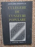 Culegere Cusaturi Populare Leocadia Stefanuca - Carte Arta Populara, Editura Dacia 1979