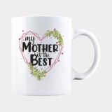 Cana alba personalizata MY MOTHER IS THE BEST, INOVATIX&reg;. 330ml, Oem