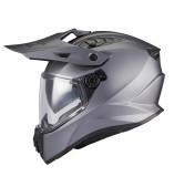 Cumpara ieftin Casca touring/adventure MT model Track SV Pure A2 gri mat &ndash; tip viziera: HS 12 - Gri mat, L (59/60cm)