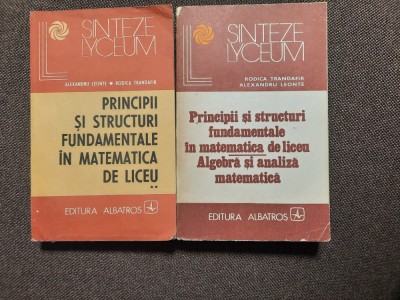 Principii si structuri fundamentale in matematica de liceu.2 VOLUME A.LEONTE foto
