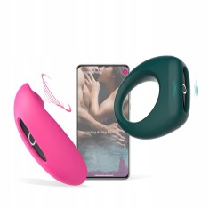 Magic Motion - Set inel vibrator ?i stimulator pentru femei ?i barba?i Magic Candy &amp;amp;amp;amp; Dante Kit I foto