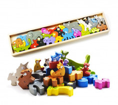 Joc educativ, Parada de animale puzzle de la A la Z, D235-3315726 foto