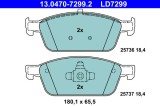 ATE 13.0470-7299.2 ATE Ceramic set placute frana,frana disc
