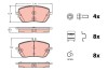 TRW GDB2330 set placute frana,frana disc