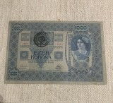Bancnota 1000 coroane 1902 austro-ungaria timbru special