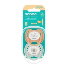 Suzeta Ortodontica din Latex Calmy Baboo - Culoarea Piersica, 2 bucati, 0 luni+