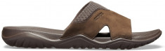 Papuci Barba?i casual Piele Crocs Swiftwater Leather Slide foto