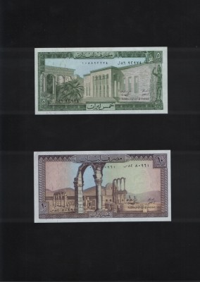 Set Liban 5 + 10 livres unc foto