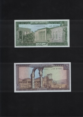 Set Liban 5 + 10 livres unc foto