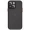 Husa cu protectie la camere si finisaj mat pentru apple iphone, negru - alege modelul!