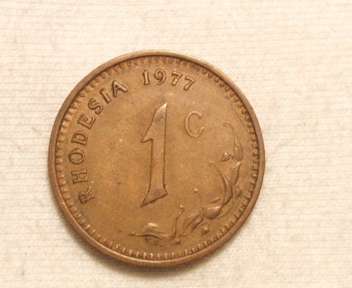 RHODESIA 1 CENT 1977