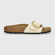 Birkenstock papuci Madrid Big Buckle culoarea bej, 1026604