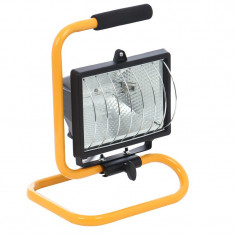 Proiector halogen cu stativ, 150 W, Galben foto