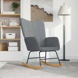 VidaXL Scaun balansoar, gri deschis, material textil