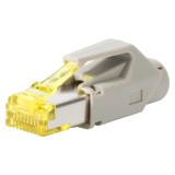 Conector de retea RJ45 cat. 6A Gri, RJ45C6A-GR, Oem