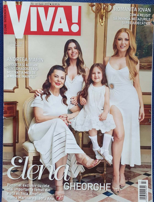 Revista Viva nr 313, iulie 2022 Elena Gheorghe, David Popovici, Ana Odagiu...